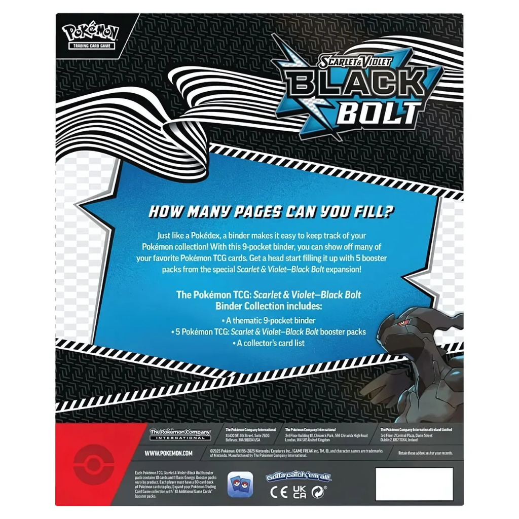 Pokémon TCG: Scarlet & Violet - Black Bolt Binder Collection