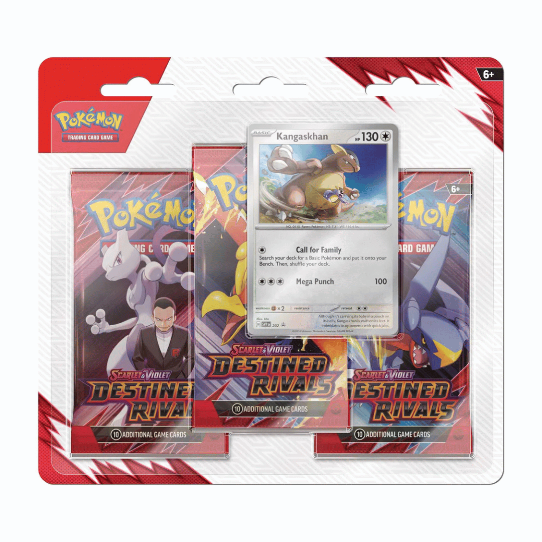 Pokémon - Scarlet & Violet - Destined Rivals - Kangaskhan 3-Pack Blister